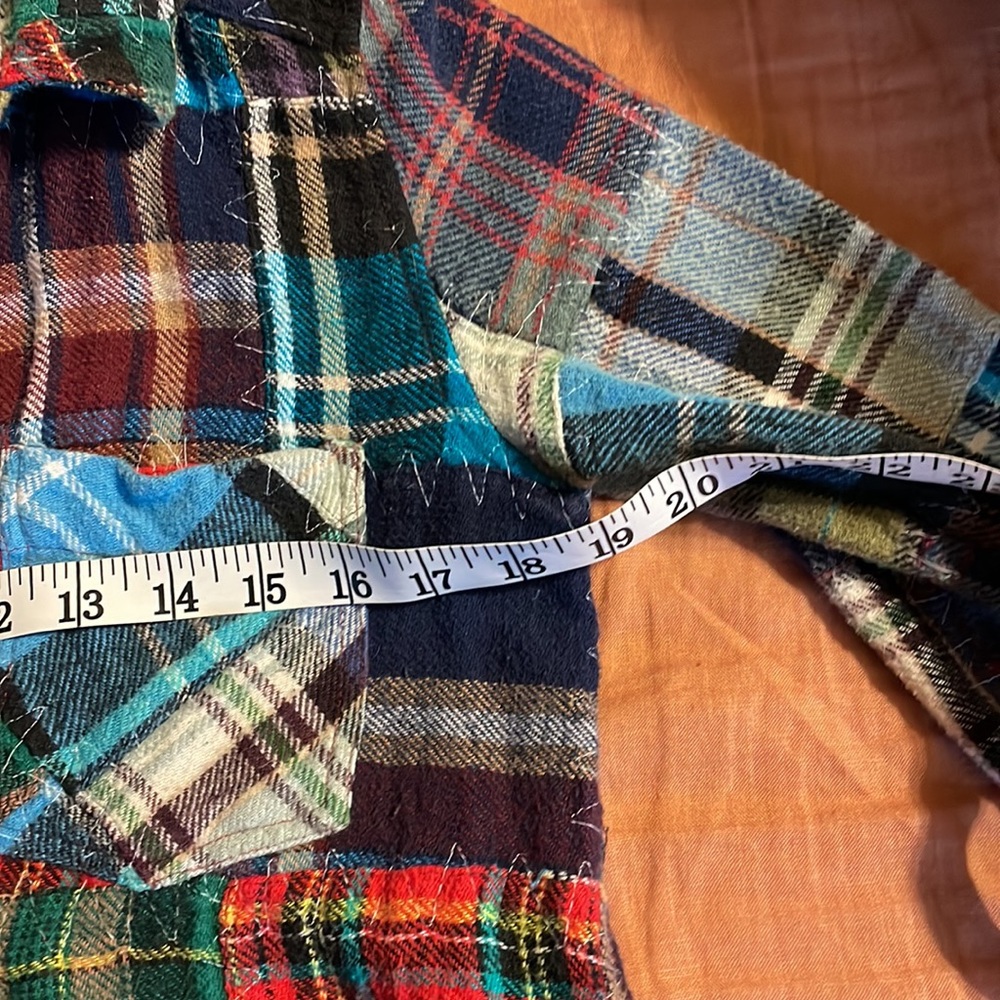 Free People patchwork flannel, medium - Picture 6 of 10